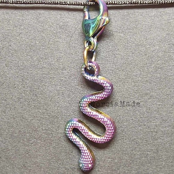 T.NorciaMade Accessories - Neochrome Serpent Charm: Single